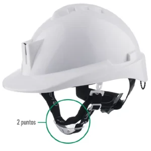 barbiquejo para casco de 2 puntos de apoyo