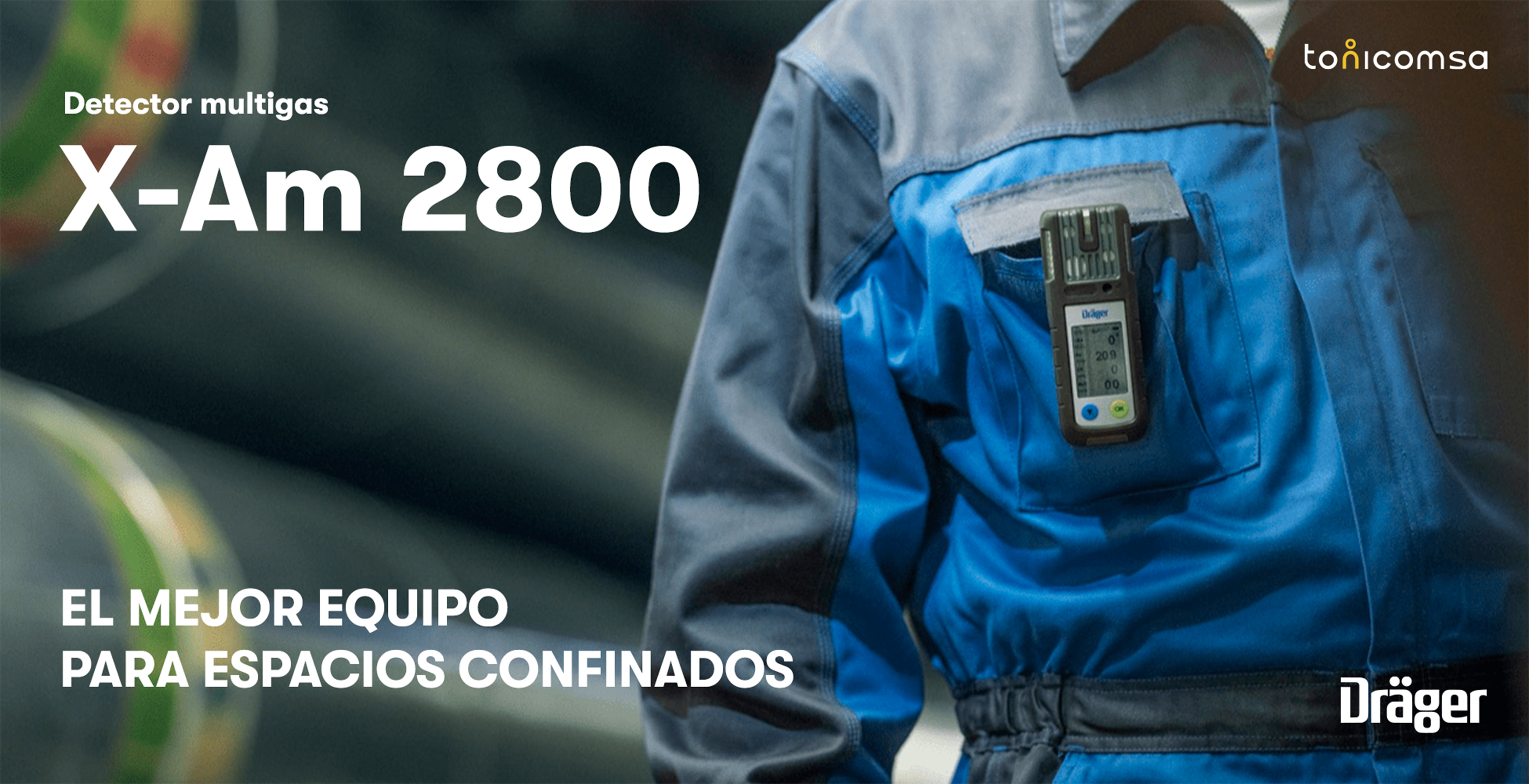 detector de gases xam 2800 drager