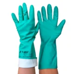 guante nitrilo 13 pulgadas flocado químicos