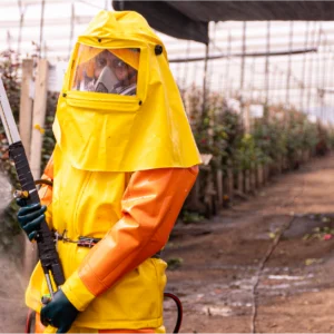 traje de fumigación pvc